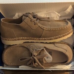 Birkenstock Tan Casual Shoes, Suede, Women's 10.5-11, Men's 8, Brand New In Box